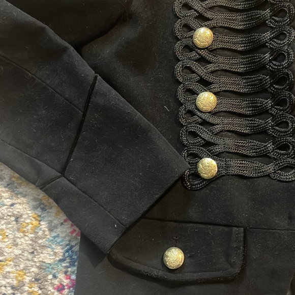 Black Military Style Jacket - Picture 5 of 5